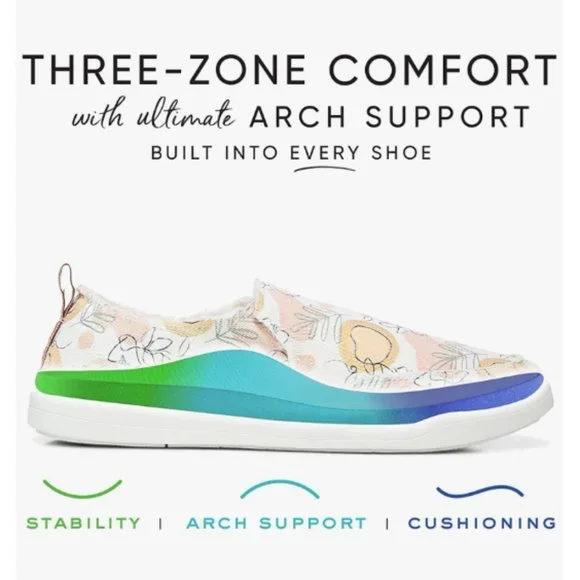 VIONIC MALIBU WOMENS COMFORT INSOLE LIFESTYLE SLIP-ON SNEAKERS - Picture 9 of 13